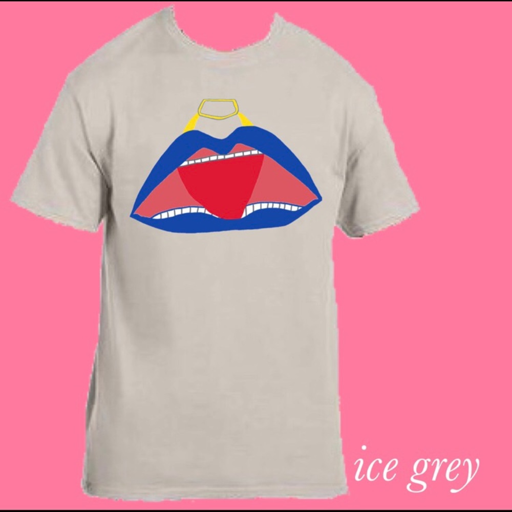 Handmade Custom Fashion Mouth Handbag T-Shirts